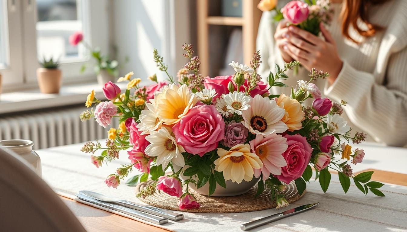 Seasonal flower arrangements